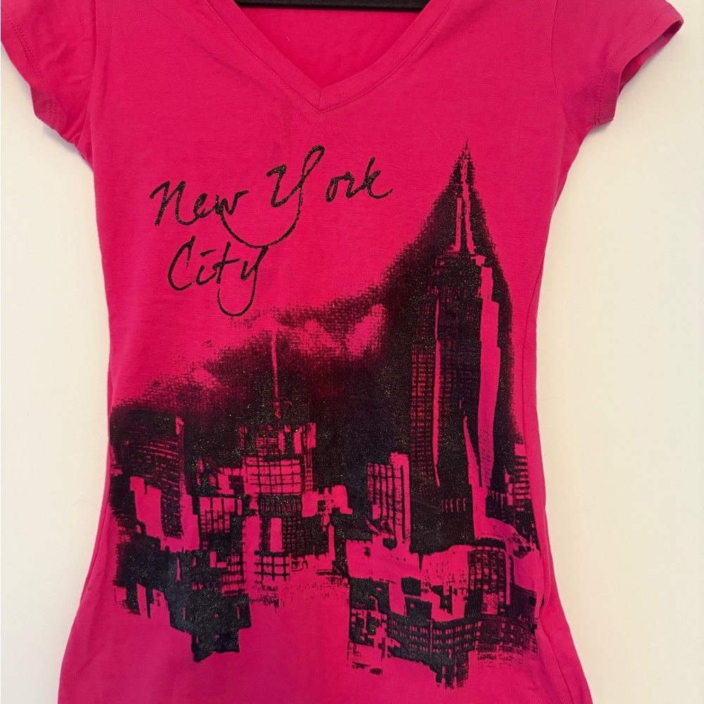 Pink New York City Graphic Tee